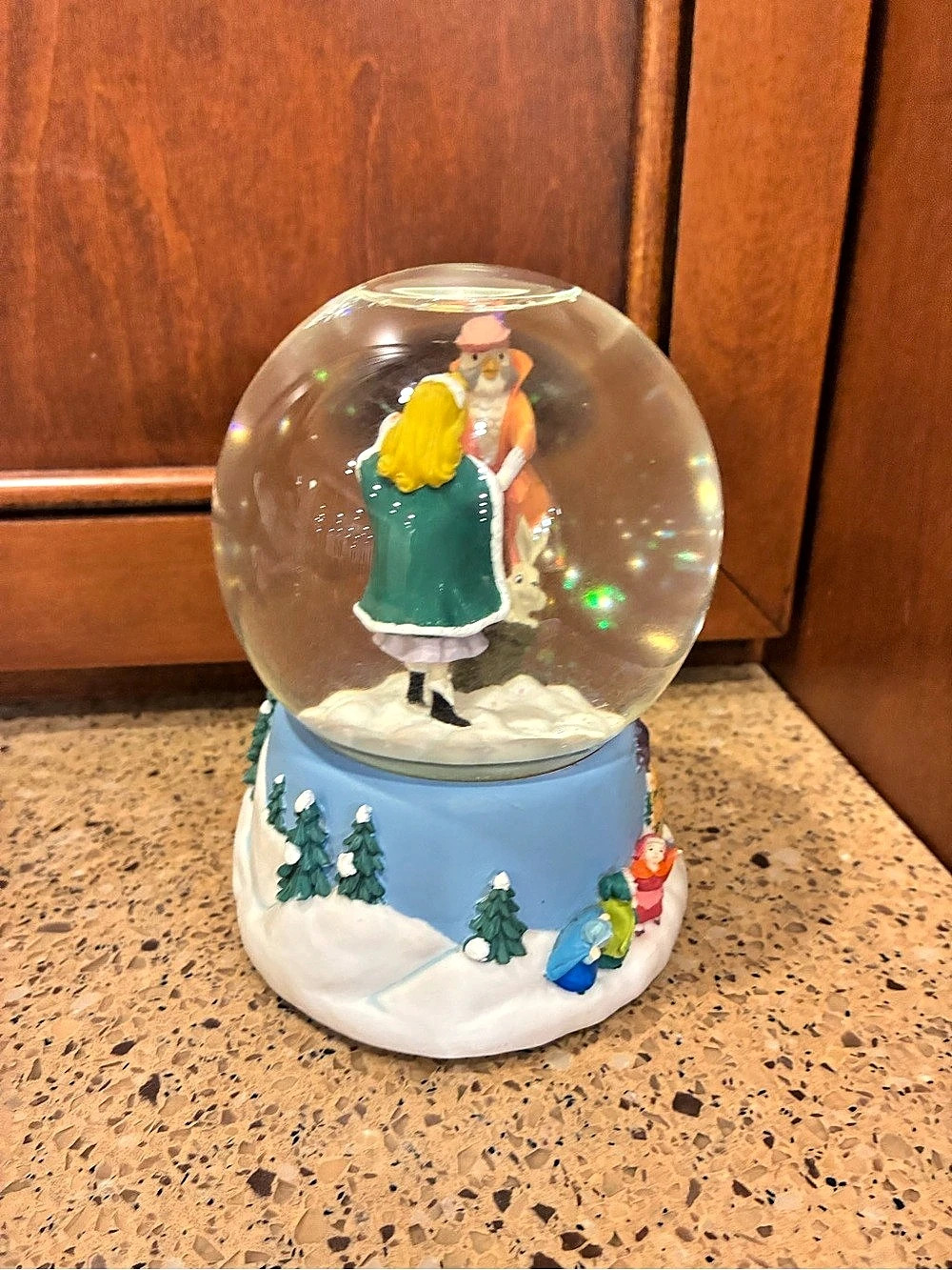 Enesco Disney Sleeping Beauty Musical Snow Globe Blue Danube Waltz
